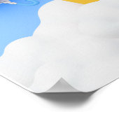 Poster Arrière - plan Rainbow Joyeux anniversaire (Coin)