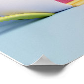 Poster Arrière - plan Rainbow Joyeux anniversaire (Coin)