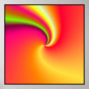 Poster Arrière - plan Rainbow Swirl