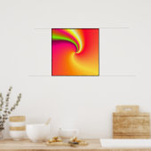 Poster Arrière - plan Rainbow Swirl (Cuisine)