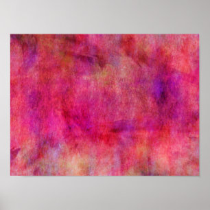 Poster Arrière - plan rose rouge lumineux d'aquarelle