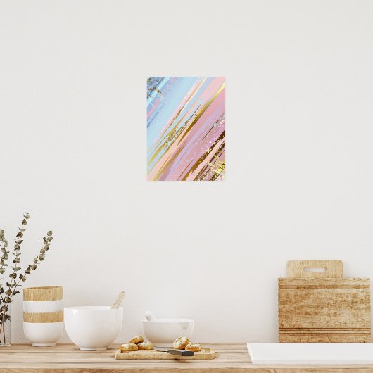 Poster Arrière - plan rose texturé (Cuisine)