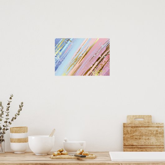 Poster Arrière - plan rose texturé (Cuisine)