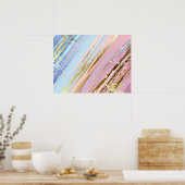 Poster Arrière - plan rose texturé (Cuisine)