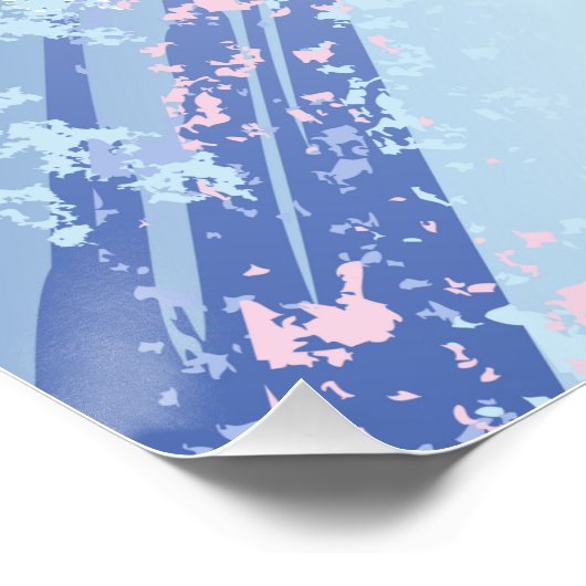 Poster Arrière - plan rose texturé (Coin)