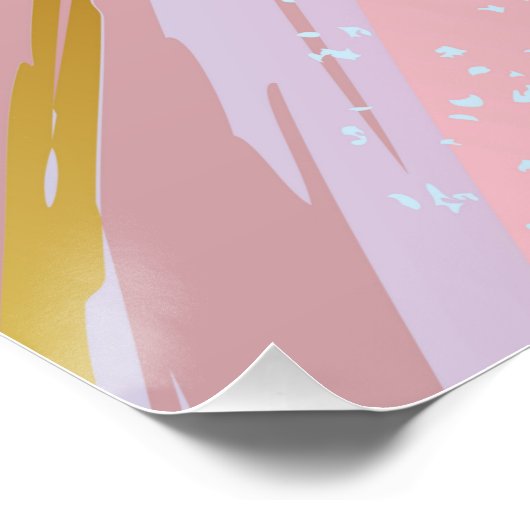 Poster Arrière - plan rose texturé (Coin)