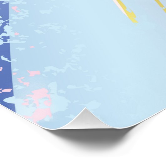 Poster Arrière - plan rose texturé (Coin)