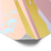 Poster Arrière - plan rose texturé (Coin)