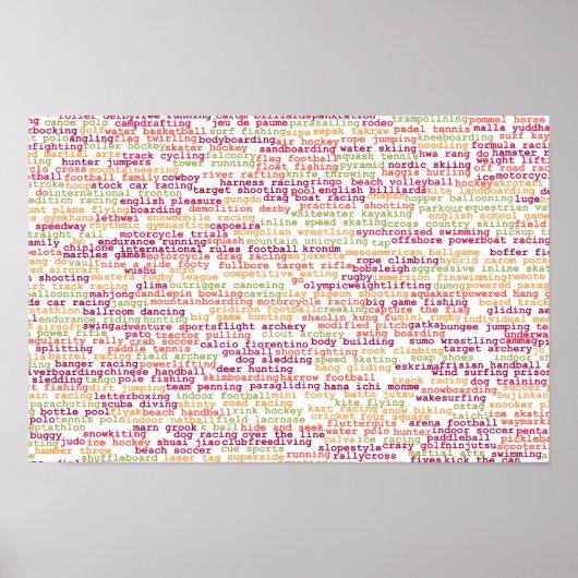 Poster Arrière - plan sportif (Devant)