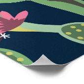 Poster arrière - plan transparent avec cactus (Coin)