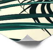 Poster Arrière - plan tropical aux plantes de jungle. San (Coin)