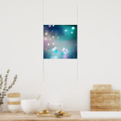 Poster Arrière - plan turquoise Bokeh (Cuisine)