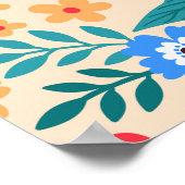 Poster arrière - plan vintage fleuri. Patch vintage trans (Coin)