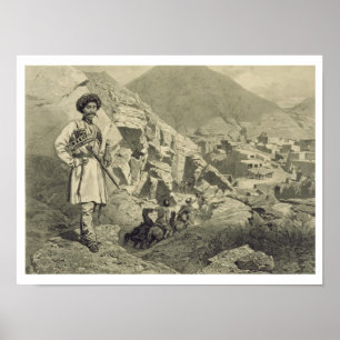 Poster Arrivant chez Tsatanykh, Dagestan, plaquent 12