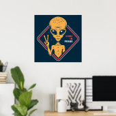 Poster Arrivé en paix (Bureau à domicile)