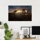 Poster Arrivée à Adcalmahr (Bureau à domicile)