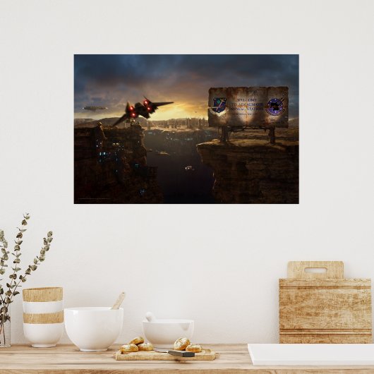 Poster Arrivée à Adcalmahr (Cuisine)