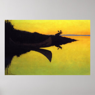 Poster Arrivée à l'appel ~ Frederic Remington