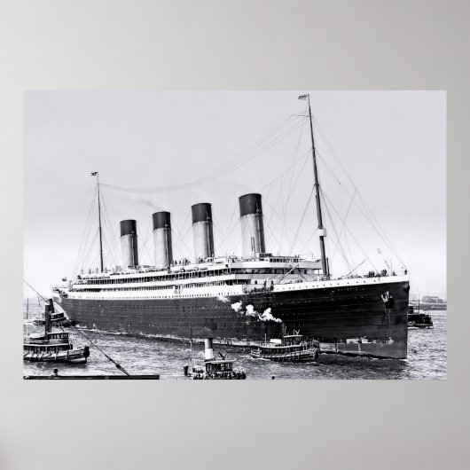 Poster Arrivée à New York : RMS Olympic (Devant)