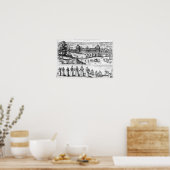 Poster Arrivée de la reine Elizabeth I (Cuisine)