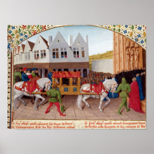 Poster Arrivée d'empereur Charles IV