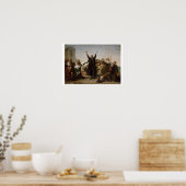 Poster Arrivée des Pères pèlerins, vers 1864 (huile sur (Cuisine)