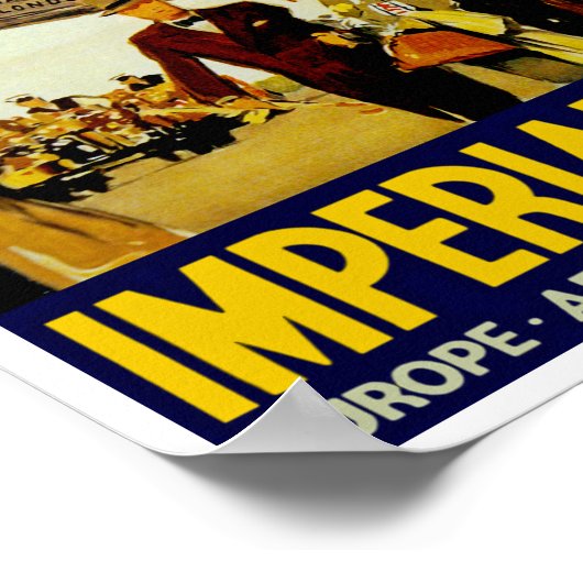 Poster Arrivée d'Imperial Airways (Coin)