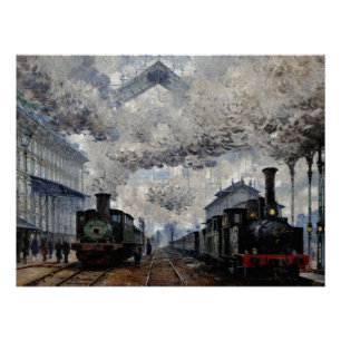 Poster Arrivée du train de Normandie