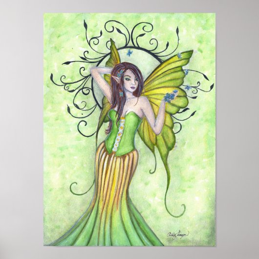 Poster Arrivée printanière Fairy Art Imprimer (Devant)