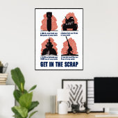 Poster Arrivez Dans La Rebut — Bordure (Bureau à domicile)