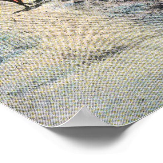 Poster Arrondir la boucle sur la route de la scène (Coin)