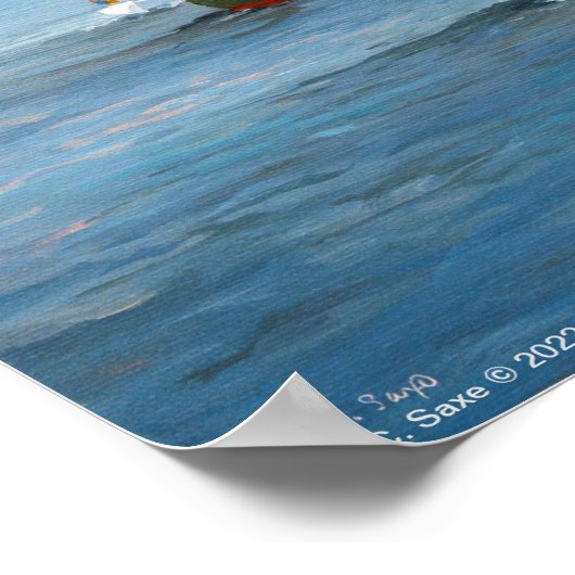 Poster Arrondir la bouée (Coin)