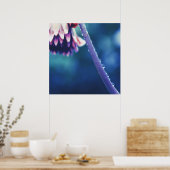 Poster Arrosage Abstrait sur la macro de tige de fleur (Cuisine)