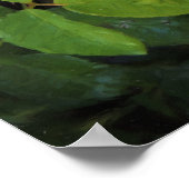 Poster Arrosage sur l'impression rose jaune (Coin)