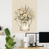 Poster Arrosoir de Ferme Rustique (Bureau à domicile)