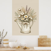 Poster Arrosoir de Ferme Rustique (Cuisine)