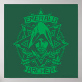 Poster Arrow | Emerald Archer Graphic (Devant)