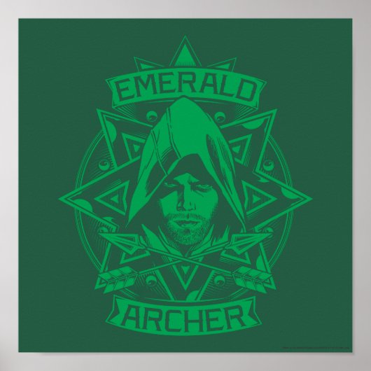 Poster Arrow | Emerald Archer Graphic (Devant)