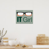 Poster Arrow | IT Girl Glasses Graphic (Cuisine)