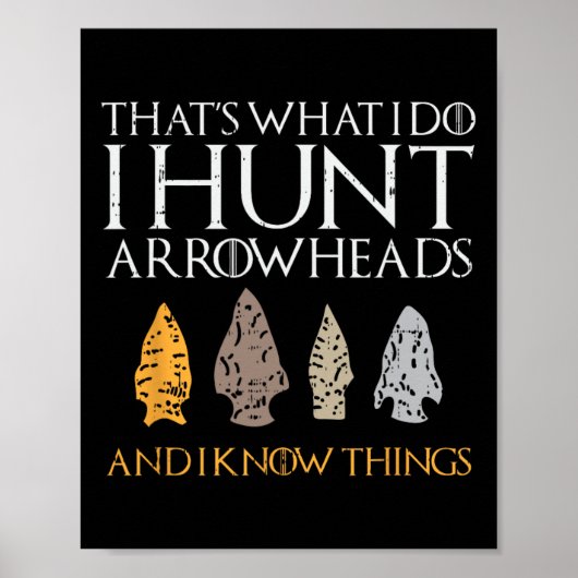 Poster Arrowhead Chasse Chasse Amant Cadeau (Devant)
