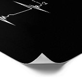 Poster Arrowhead Hunter Heartbeat Ekg Pulse Hunter Flint (Coin)