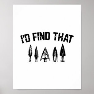 Poster Arrowhead Hunting Sayings   Arrow Heads Gifts