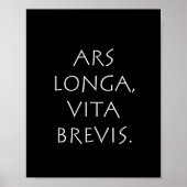 Poster Ars Longa Vita Brevis (Devant)
