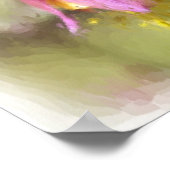 Poster Art à colonnes rouge unique (Coin)