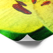 Poster Art à crayon jaune (Coin)