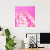 Poster Art à l'eau rose (Bureau à domicile)