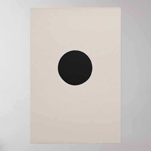 Poster Art à simple trait - Sparse Mark in Negative Space (Devant)