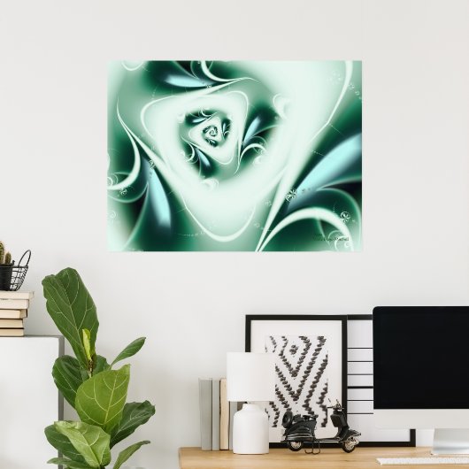 Poster Art Abstrait Agua (Bureau à domicile)