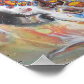 Poster Art Abstrait - Aile de papillon (Coin)