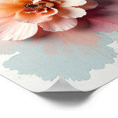 Poster Art Abstrait - Aquarelle Brush Design 1 (Coin)